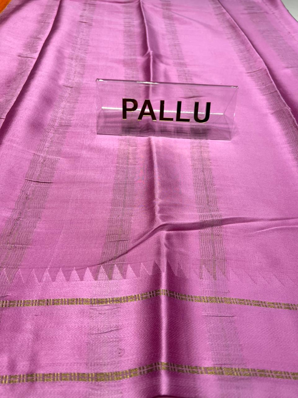 Pure Mysore Silk Saree.( 100 Gsm )
