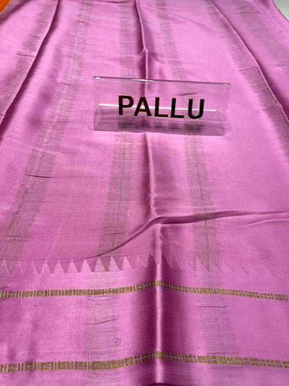 Pure Mysore Silk Saree.( 100 Gsm )