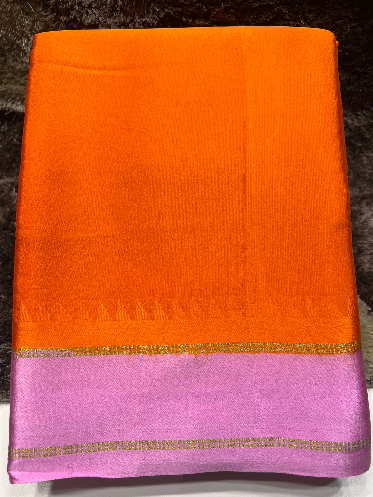 Pure Mysore Silk Saree.( 100 Gsm )