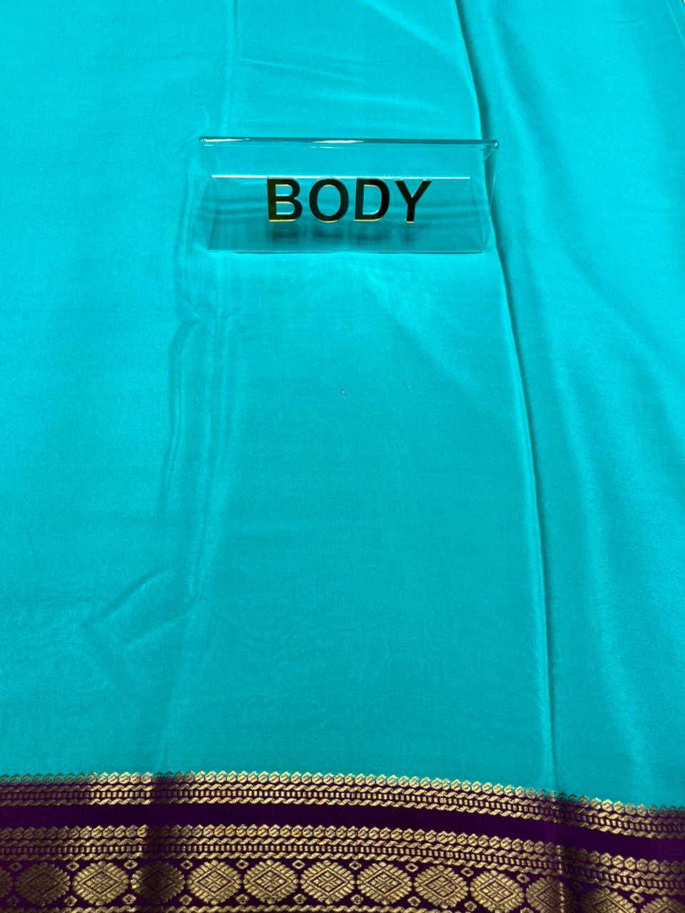Pure Mysore Silk Saree.( 100 Gsm )
