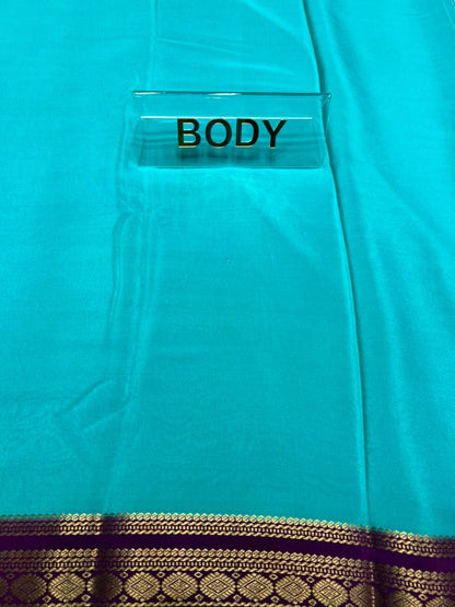 Pure Mysore Silk Saree.( 100 Gsm )