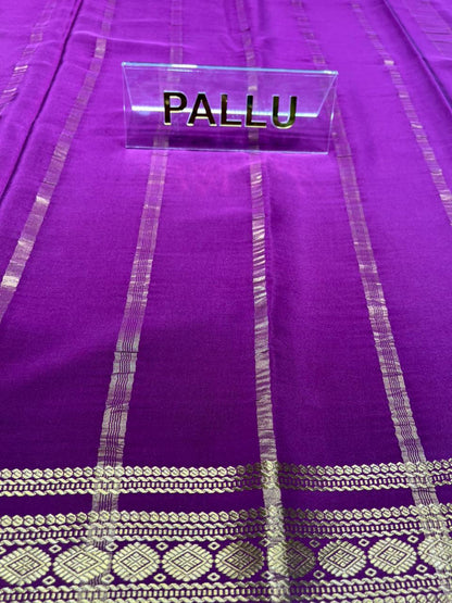 Pure Mysore Silk Saree.( 100 Gsm )