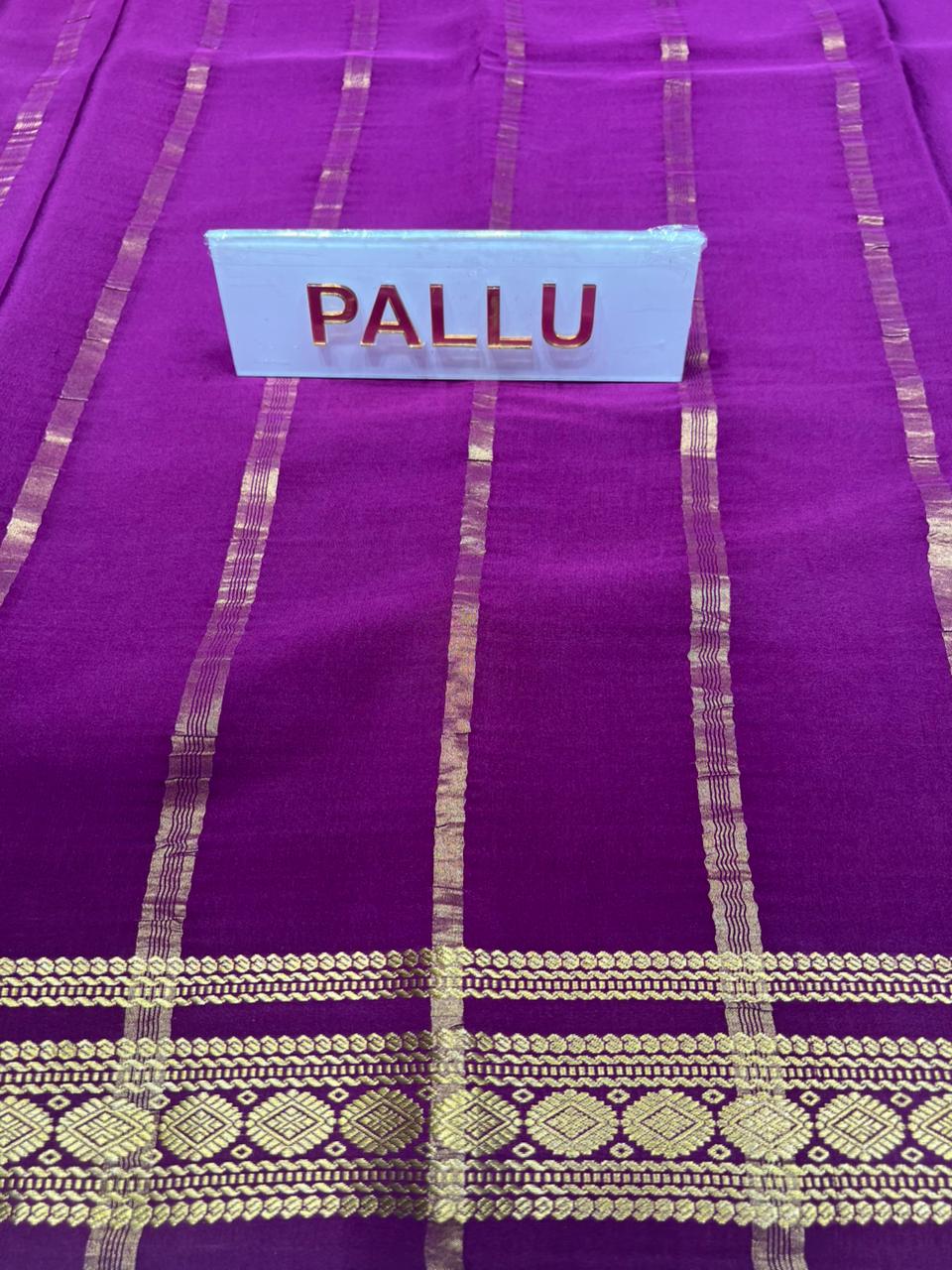 Pure Mysore Silk Saree.