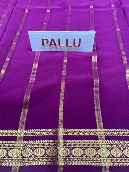 Pure Mysore Silk Saree.