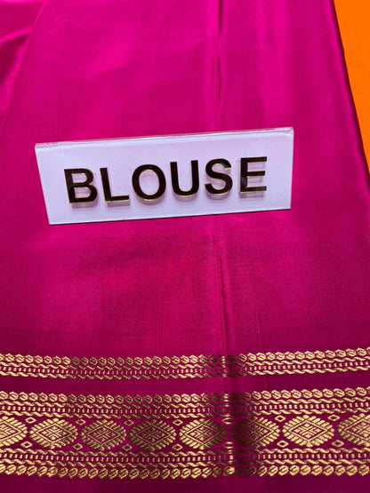Pure Mysore Silk Saree.