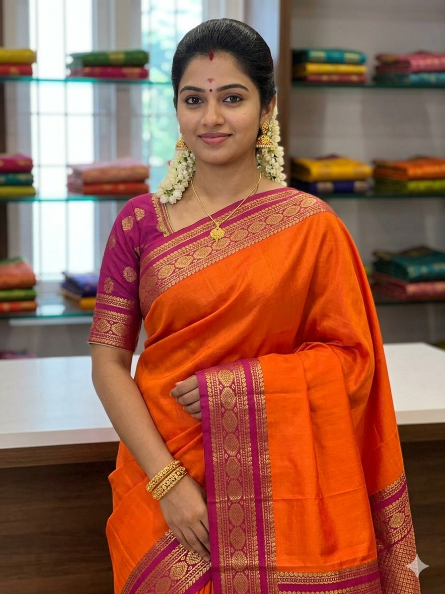 Pure Mysore Silk Saree.