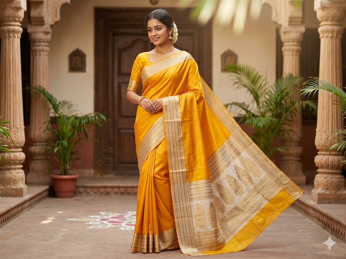 Pure Mysore Silk Saree.