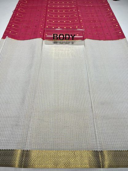 Pure Mysore Silk Saree.
