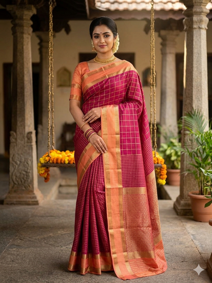 Pure Mysore Silk Saree.