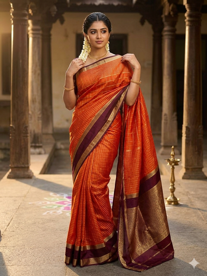 Pure Mysore Silk Saree.