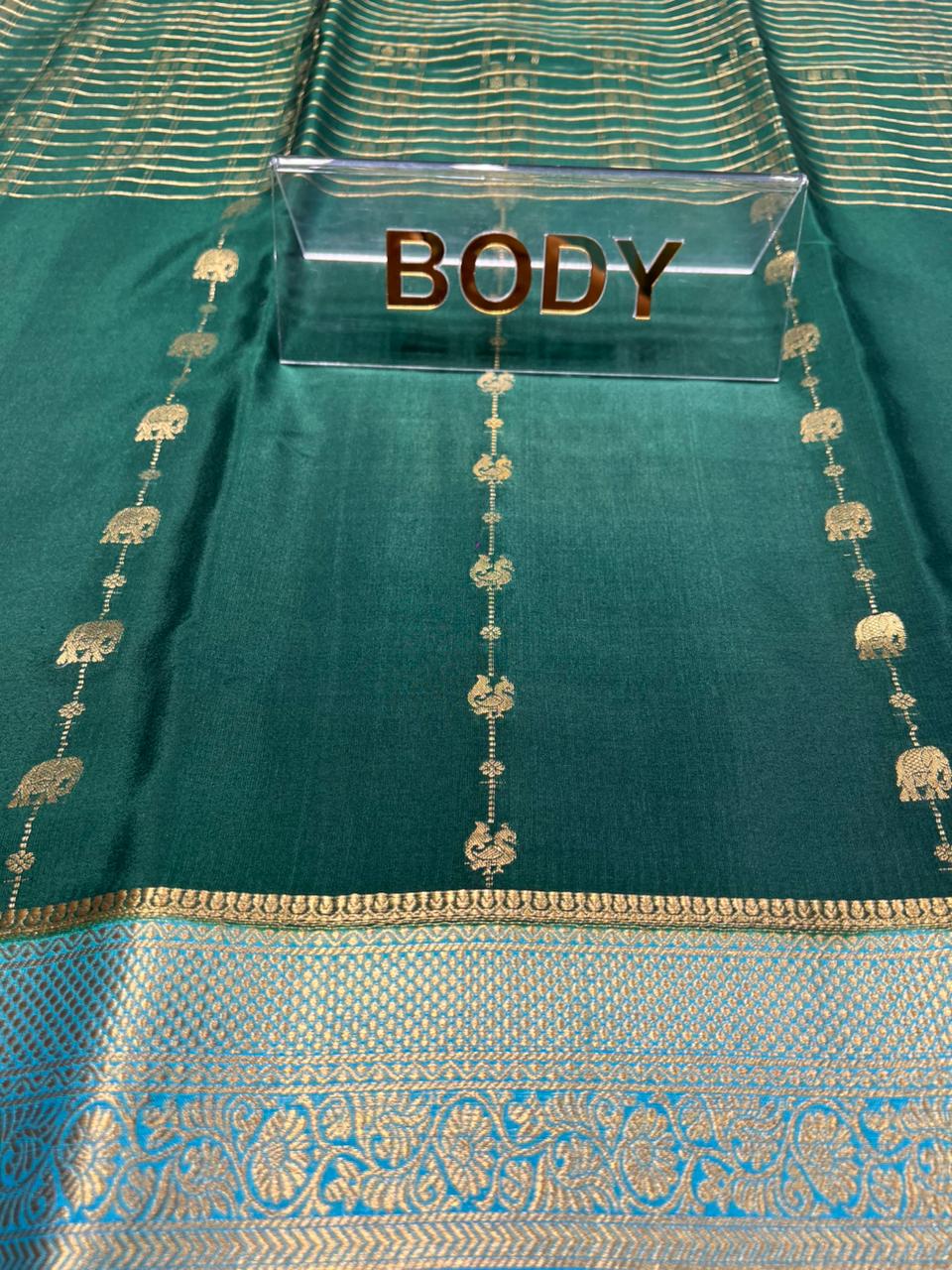 Pure Mysore Silk Saree.( 100 Gsm )