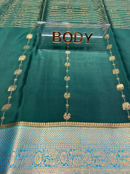 Pure Mysore Silk Saree.( 100 Gsm )