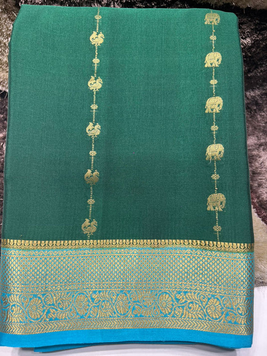 Pure Mysore Silk Saree(100 Gsm)