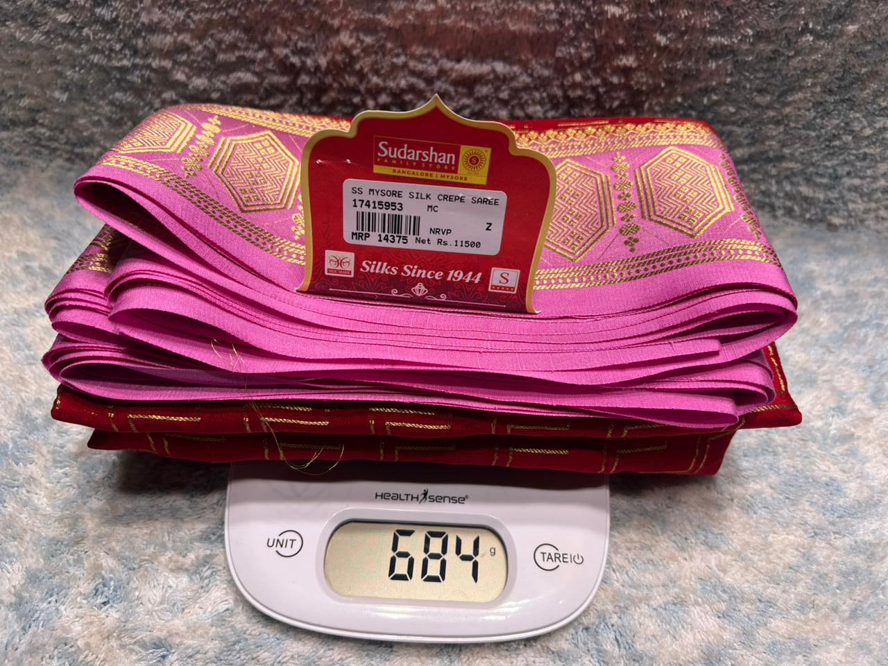 Pure Mysore Silk Saree.