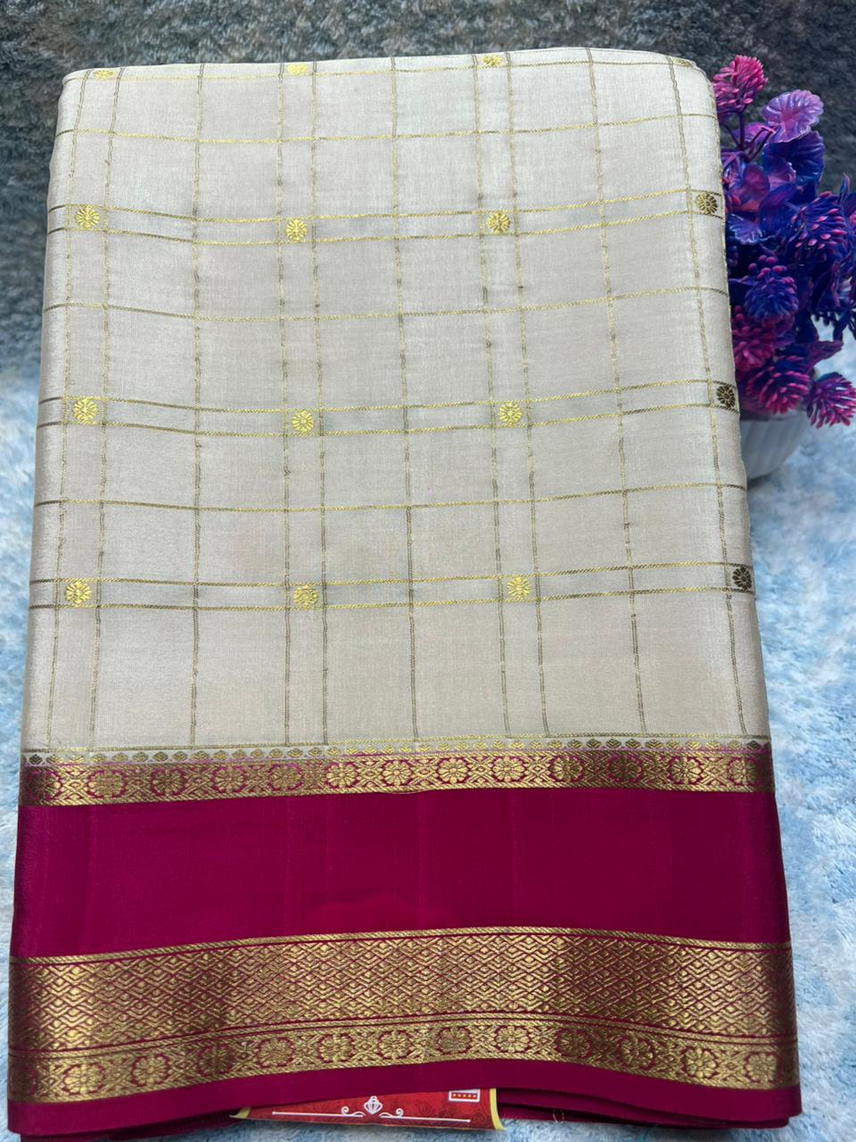 Pure Mysore Silk Saree.