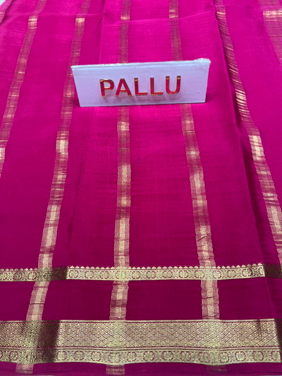 Pure Mysore Silk Saree.