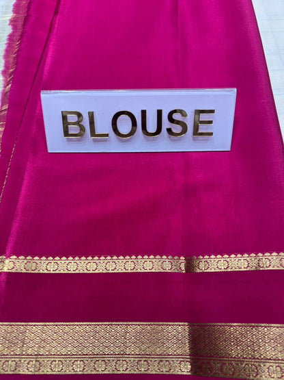 Pure Mysore Silk Saree.