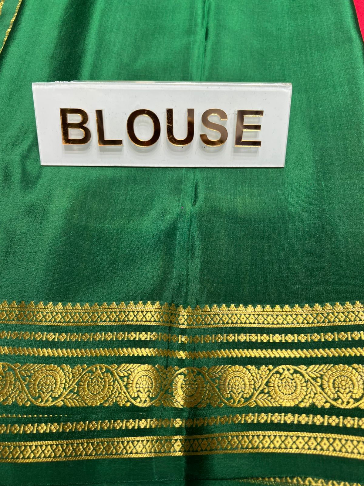 Pure Mysore Silk Saree.