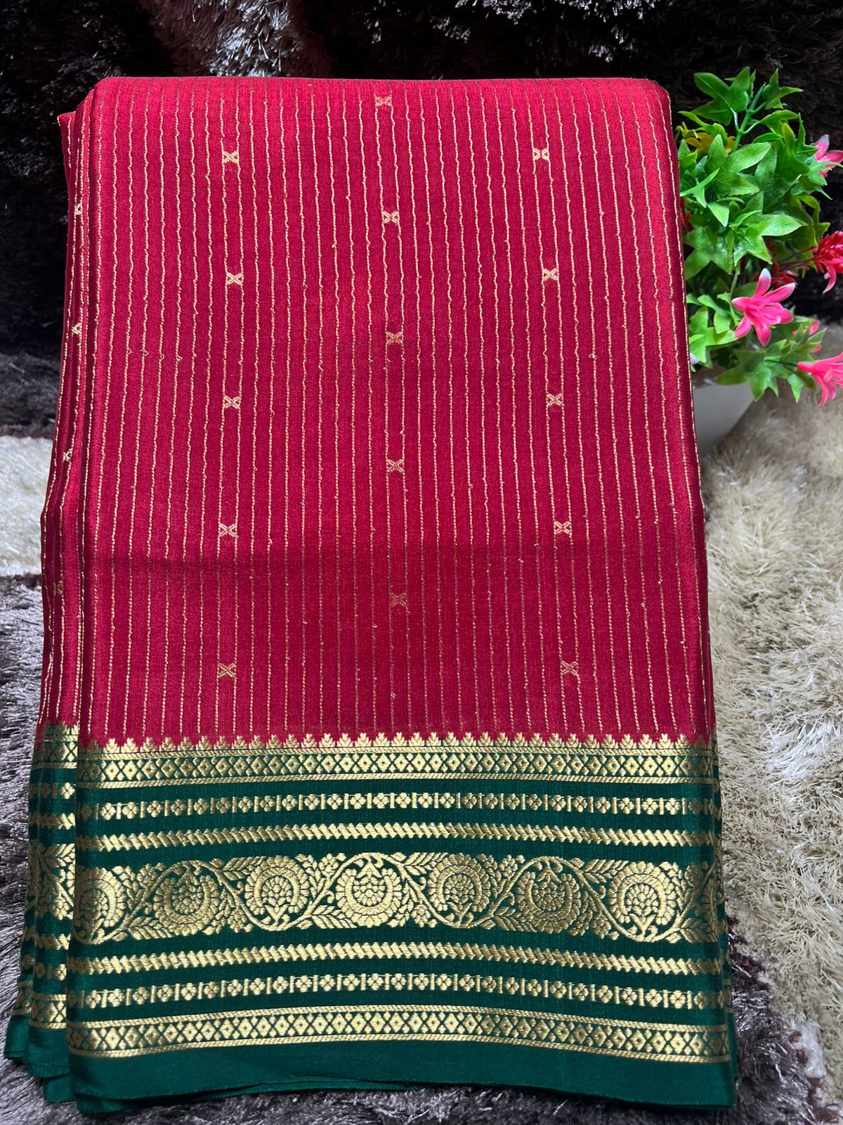 Pure Mysore Silk Saree.