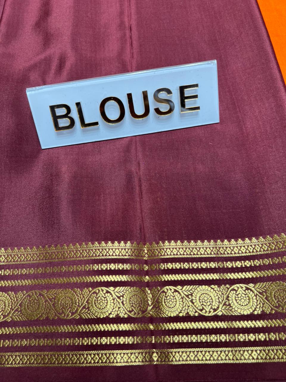 Pure Mysore Silk Saree.