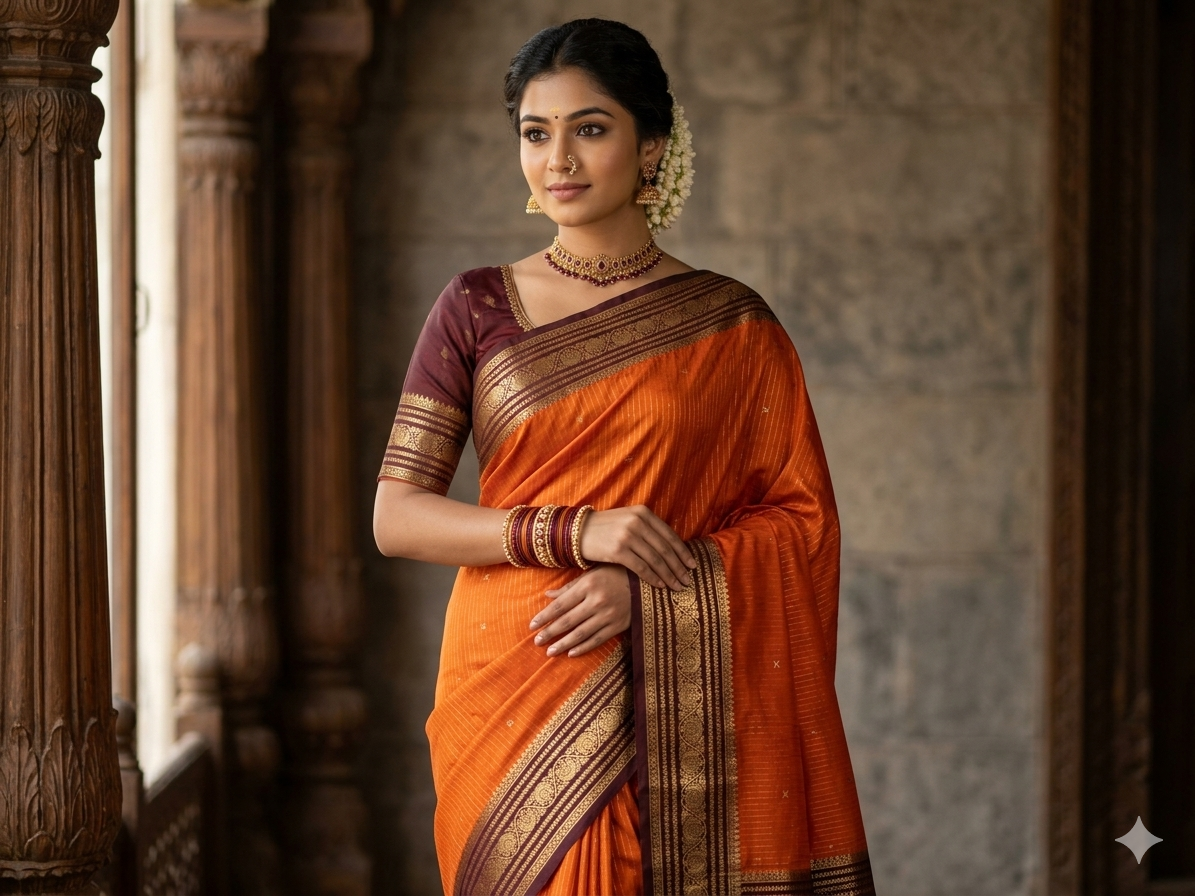 Pure Mysore Silk Saree.