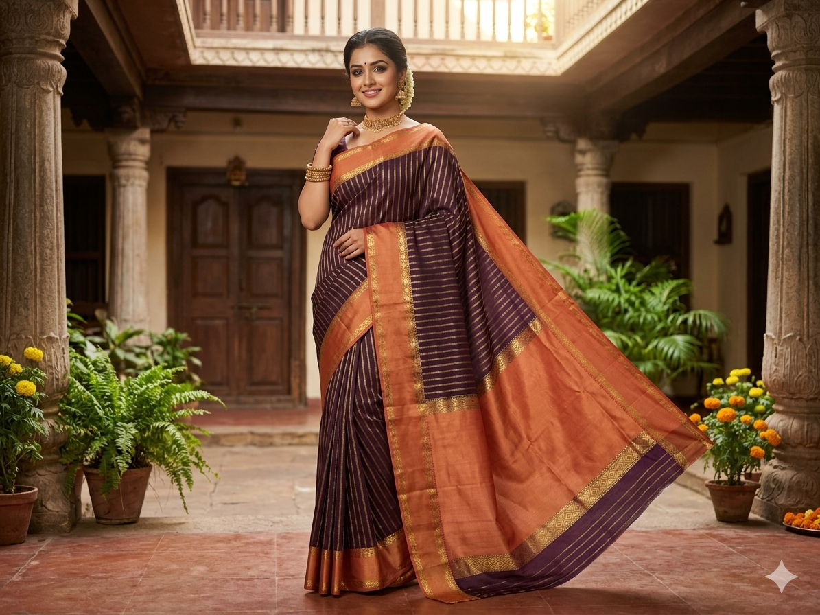 Pure Mysore Silk Saree.