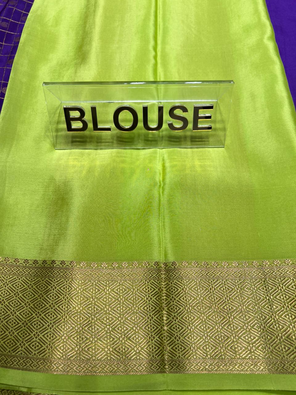 Pure Mysore Silk Saree.