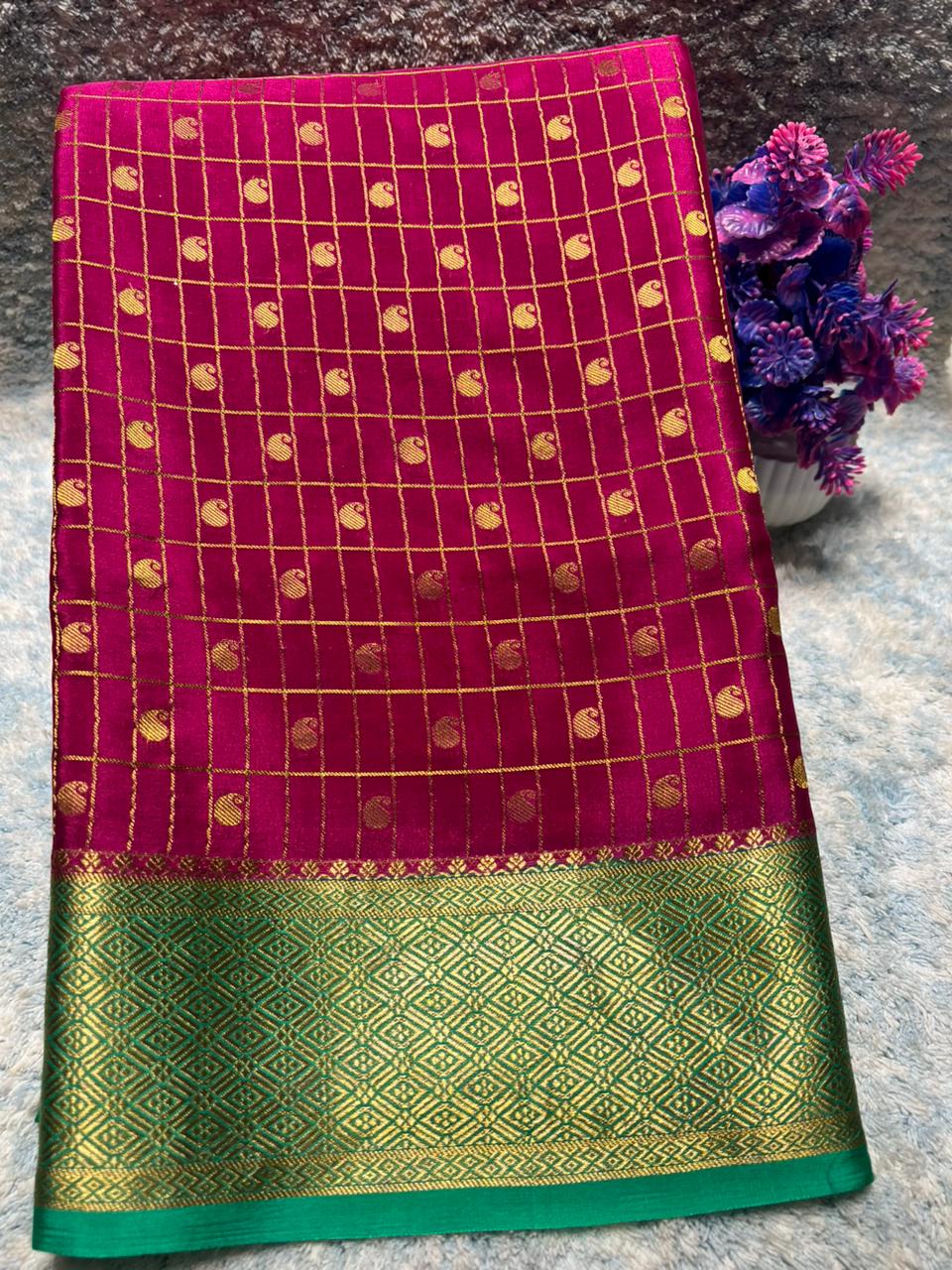 Pure Mysore Silk Saree.
