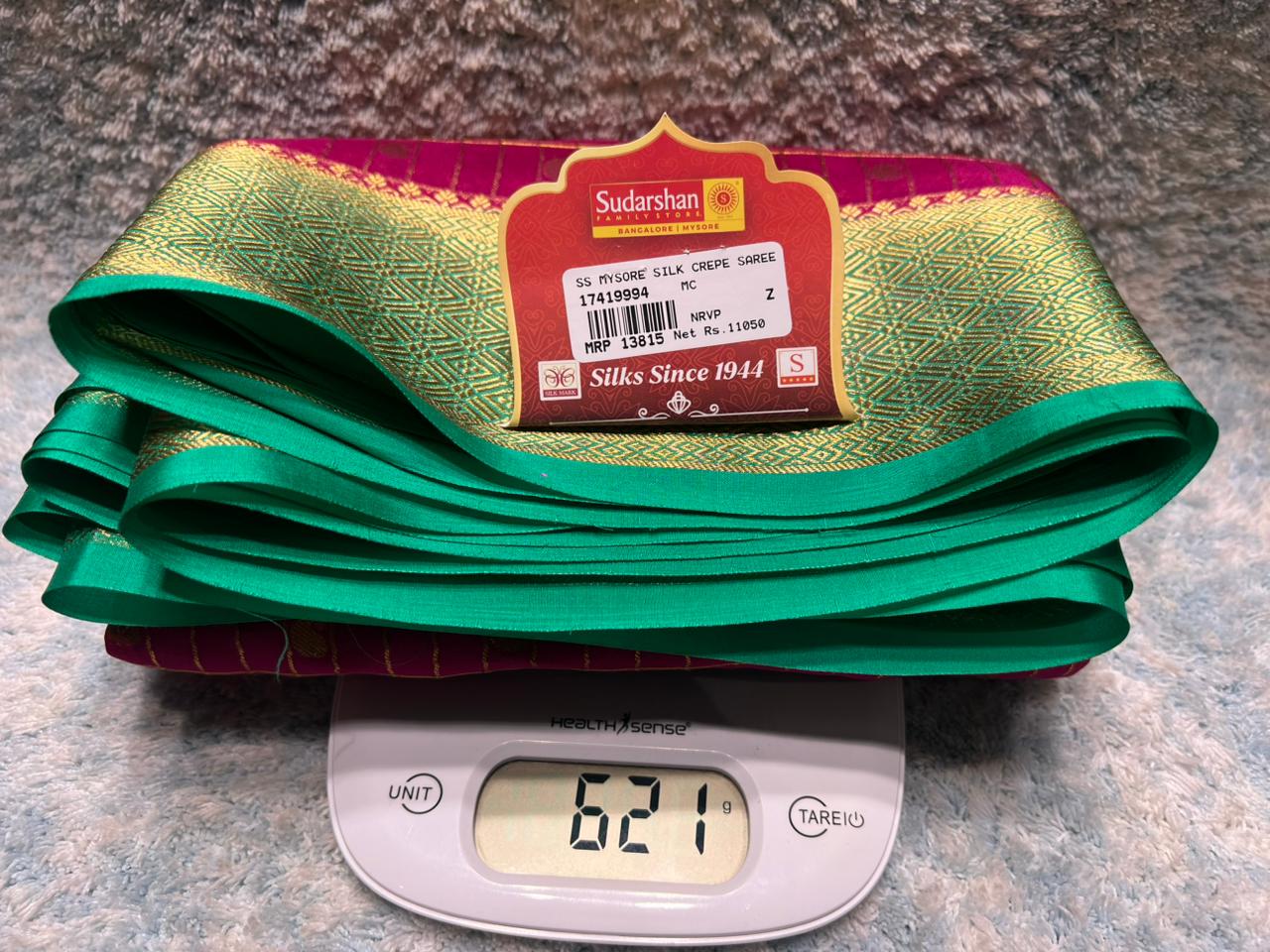 Pure Mysore Silk Saree.