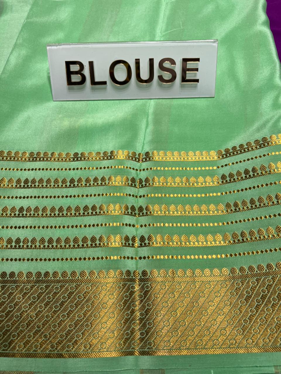 Pure Mysore Silk Saree.