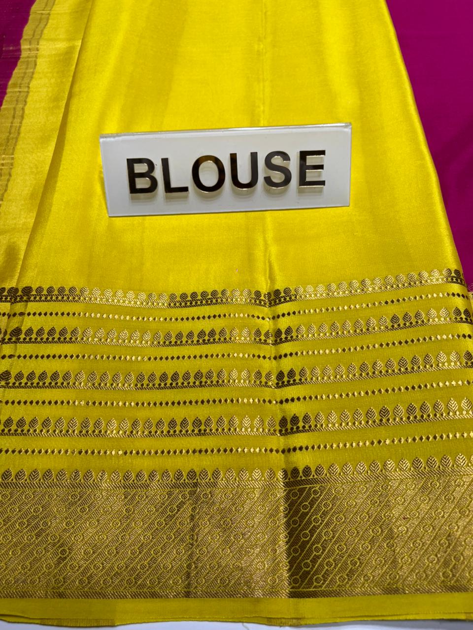 Pure Mysore Silk Saree.