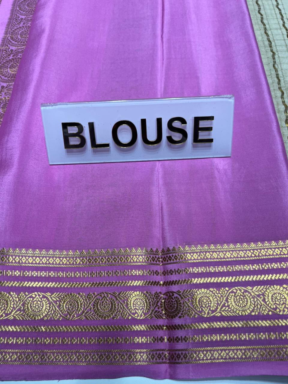 Pure Mysore Silk Saree.