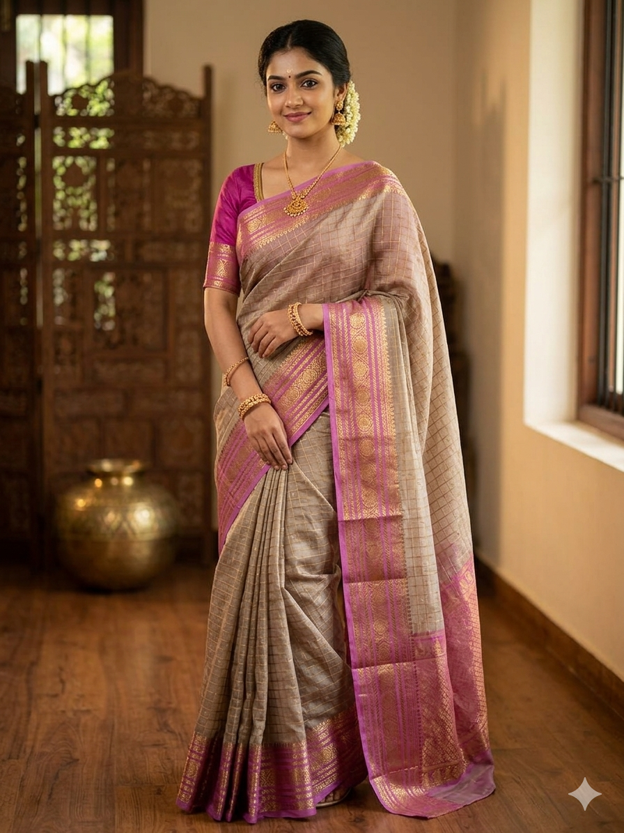 Pure Mysore Silk Saree.