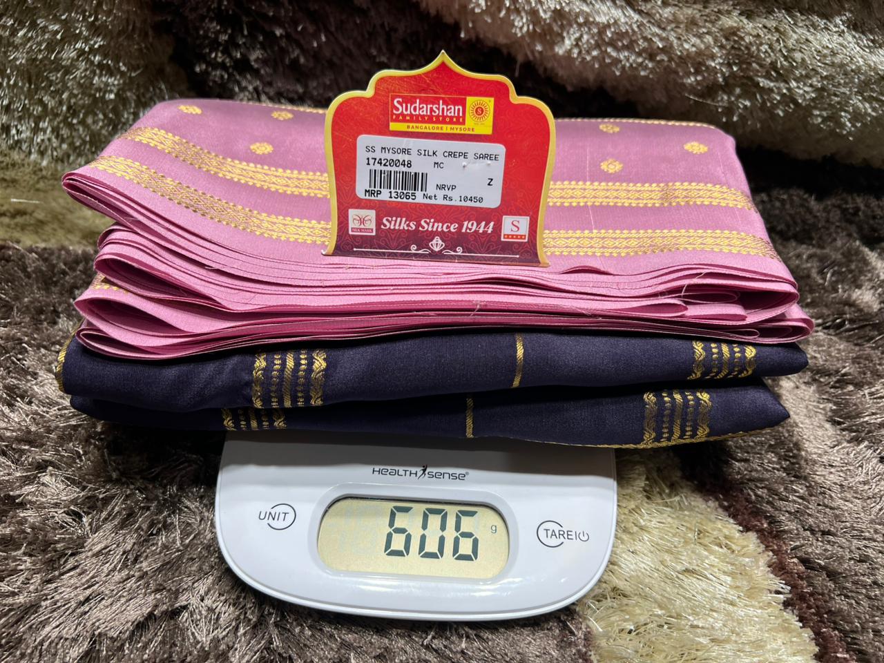 Pure Mysore Silk Saree.