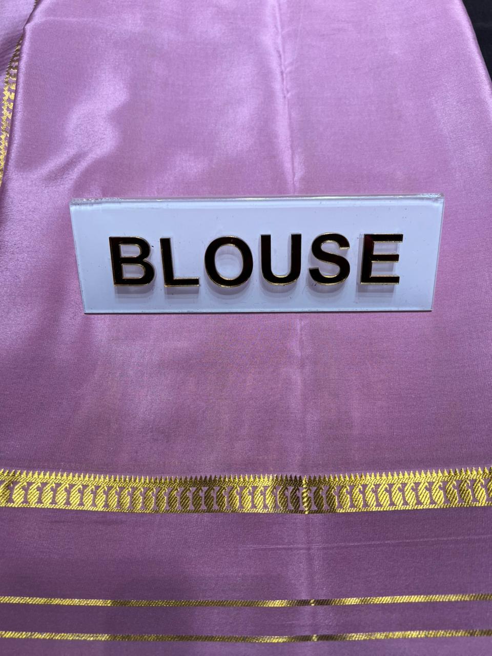 Pure Mysore Silk Saree.