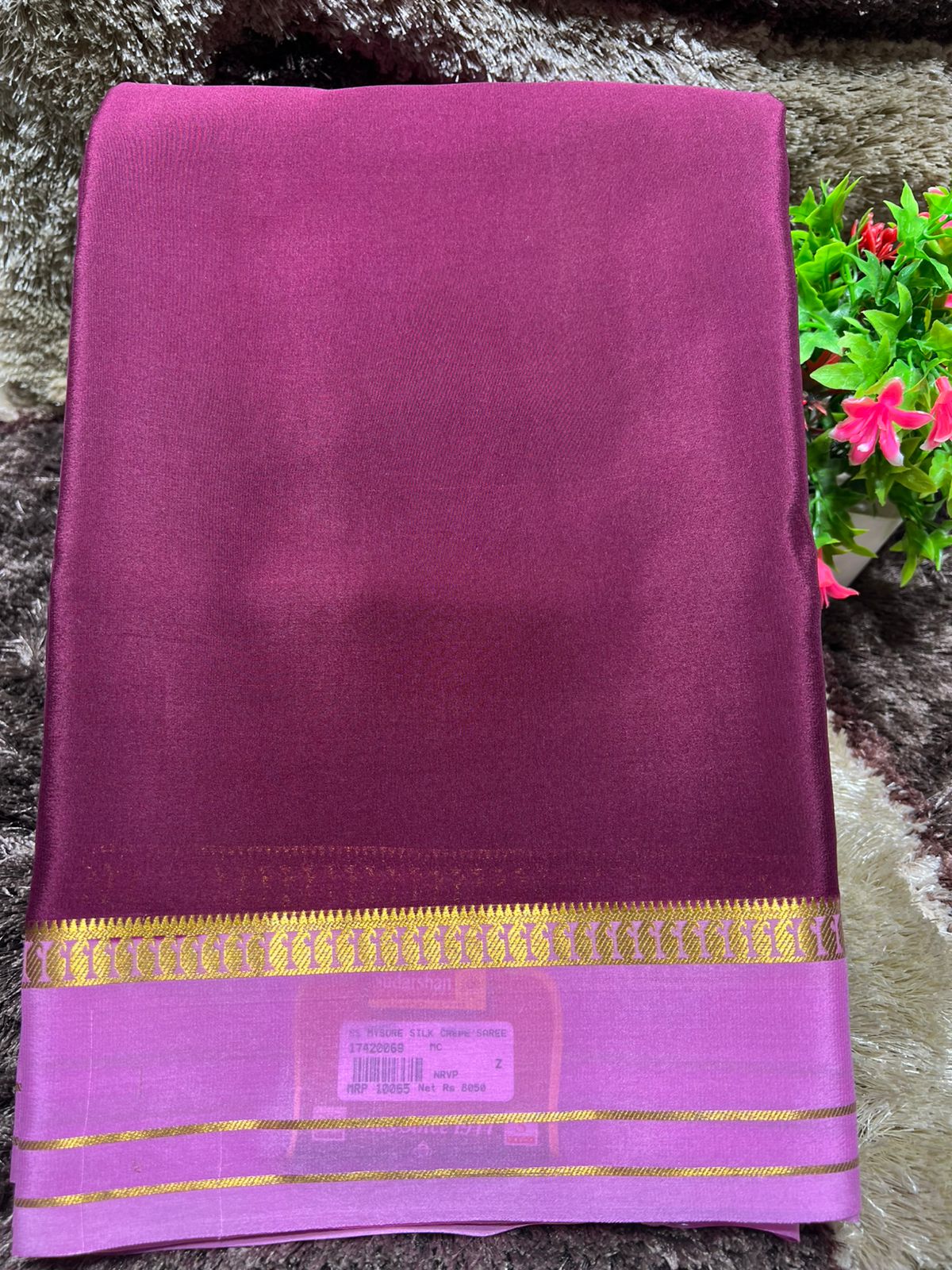 Pure Mysore Silk Saree.