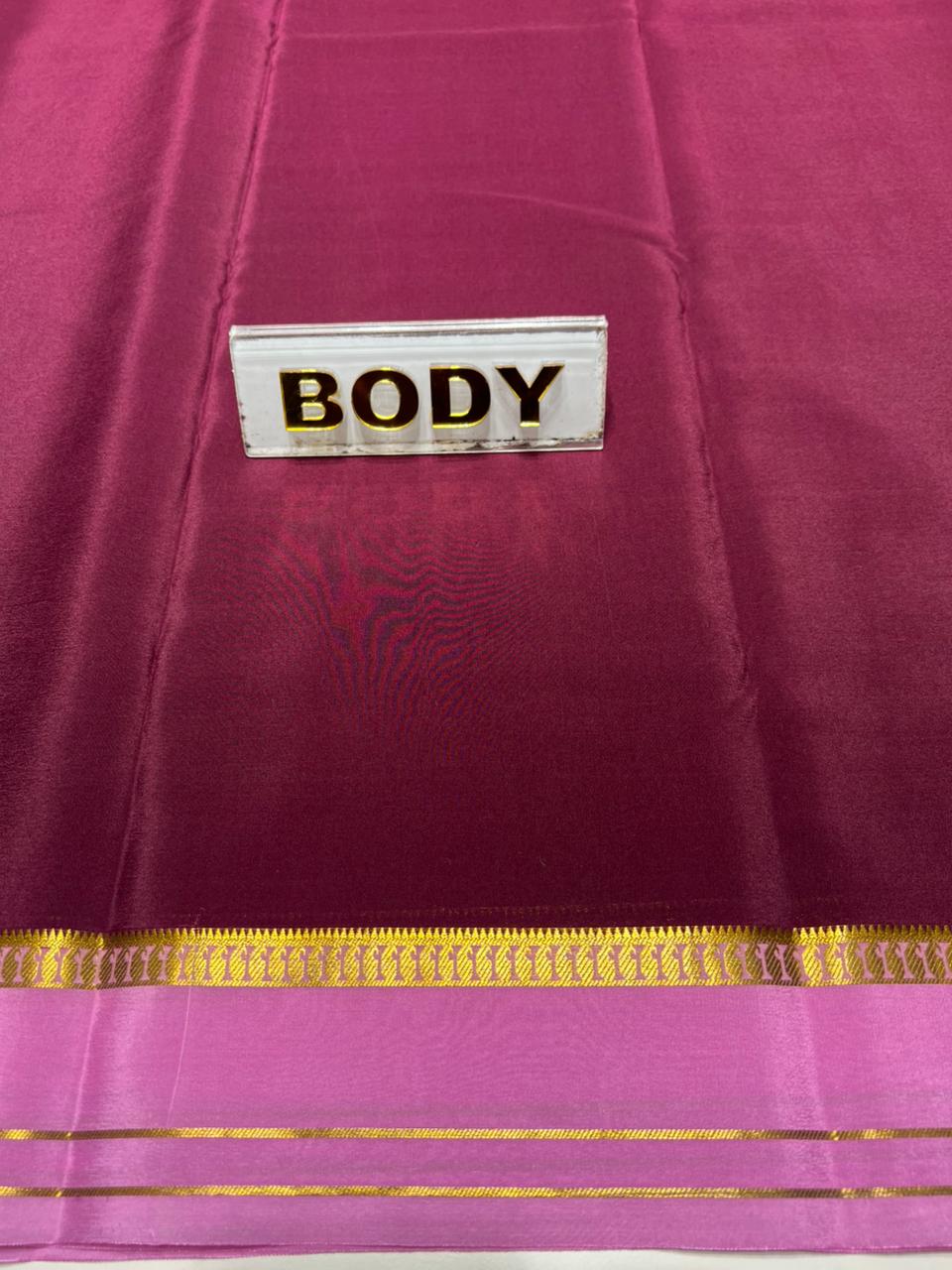 Pure Mysore Silk Saree.