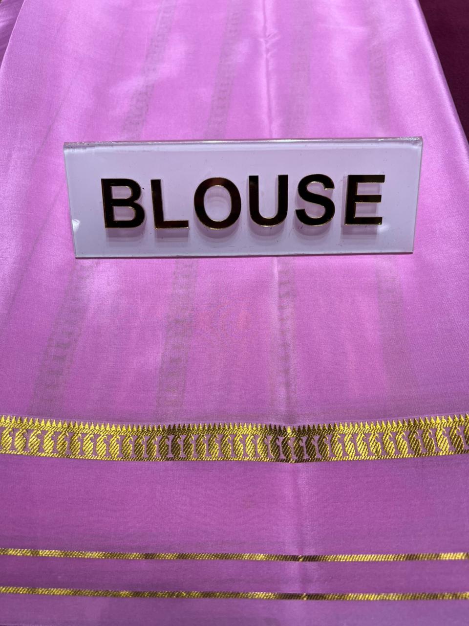 Pure Mysore Silk Saree.