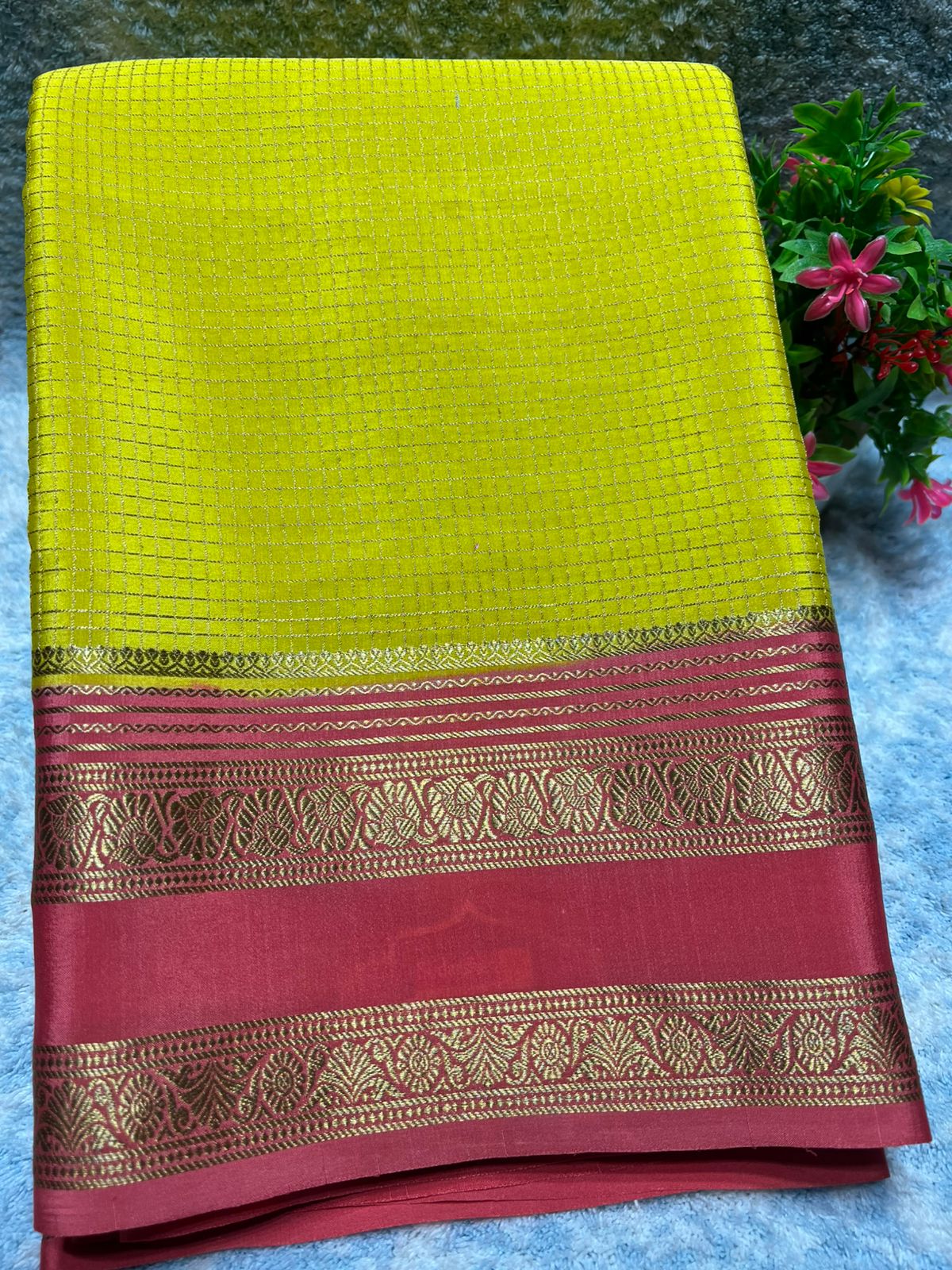 Pure Mysore Silk Saree.