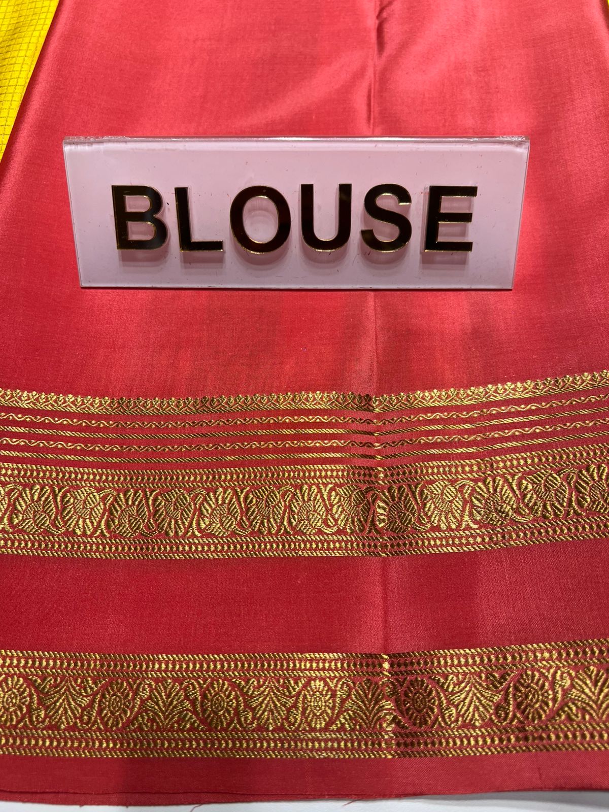 Pure Mysore Silk Saree.