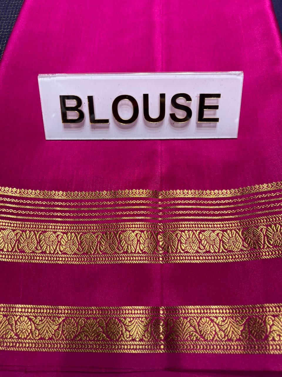 Pure Mysore Silk Saree.