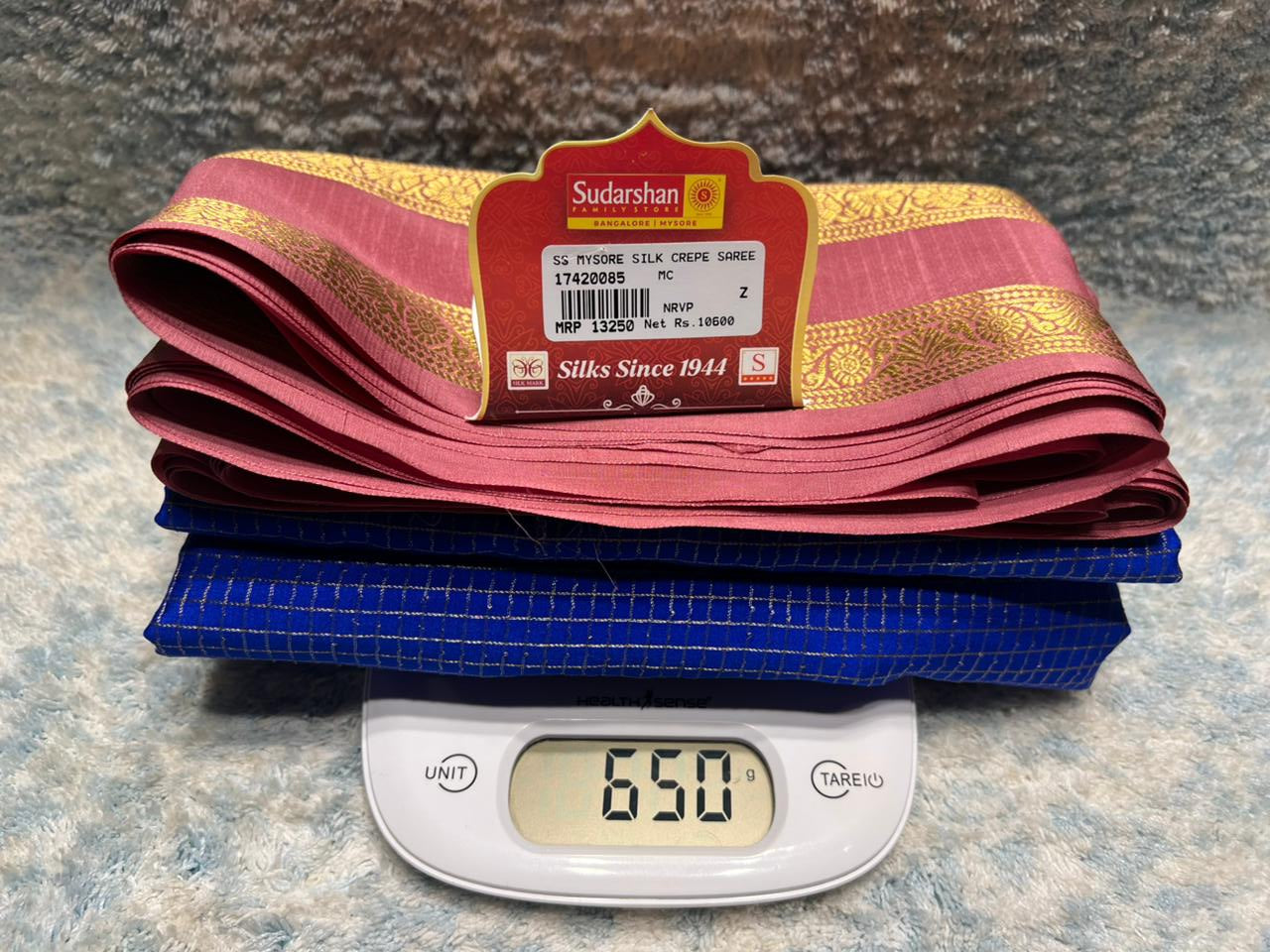 Pure Mysore Silk Saree.