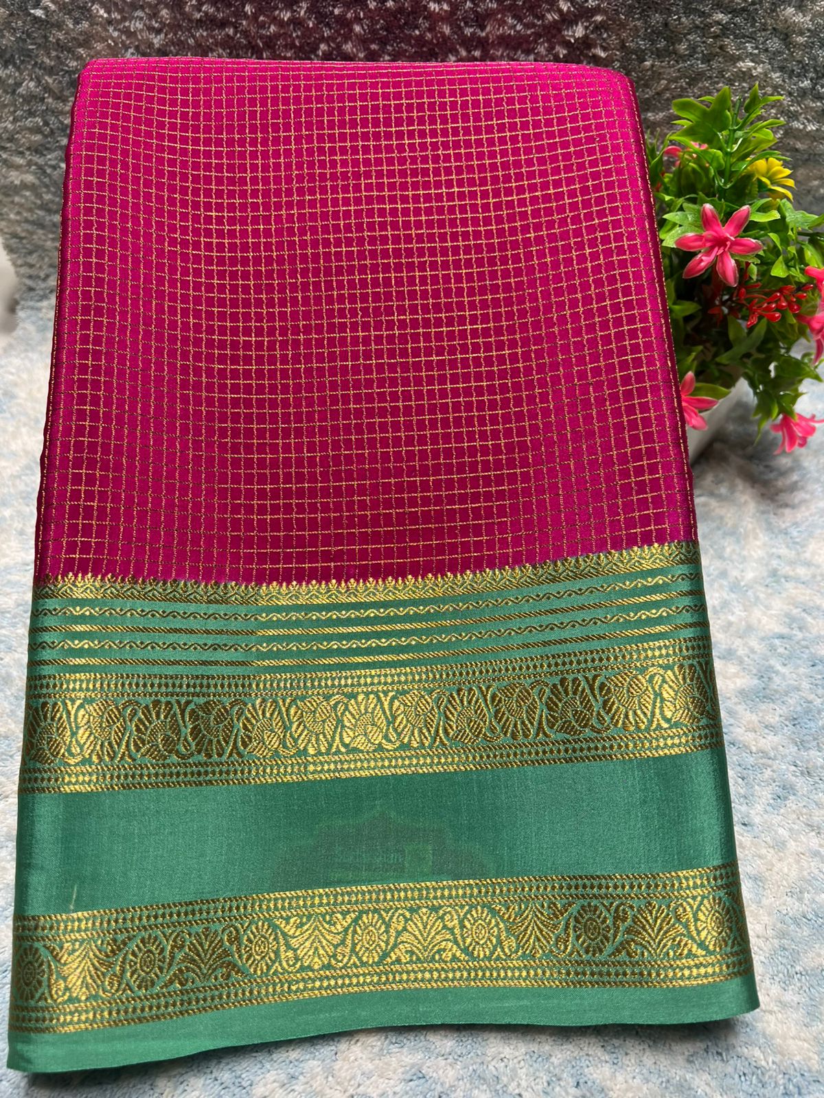 Pure Mysore Silk Saree.