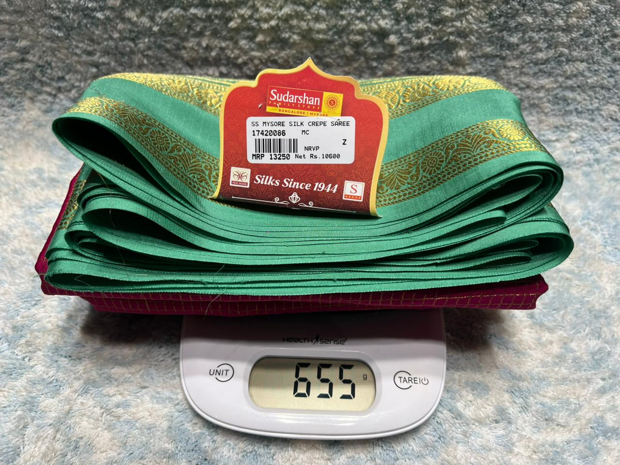 Pure Mysore Silk Saree.