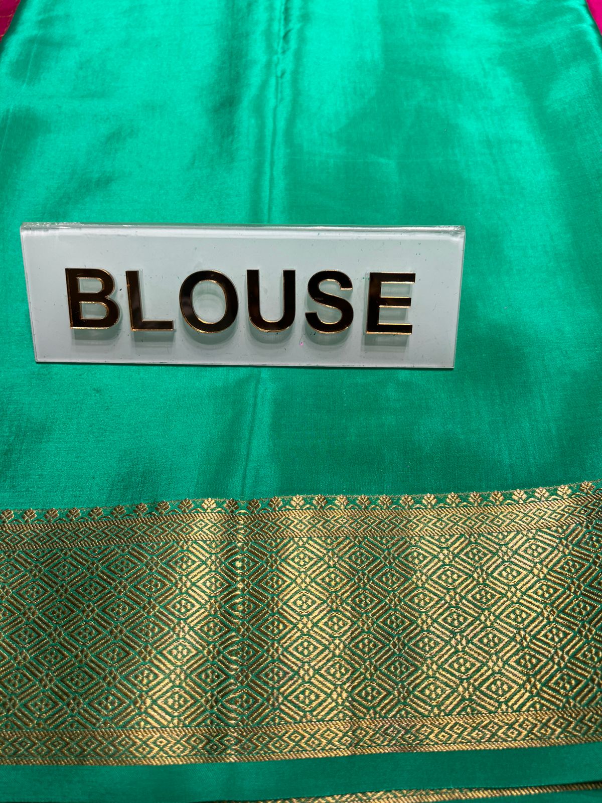 Pure Mysore Silk Saree.