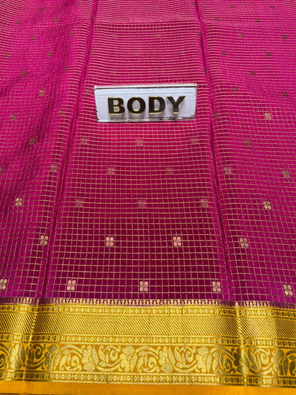 Pure Mysore Silk Saree.