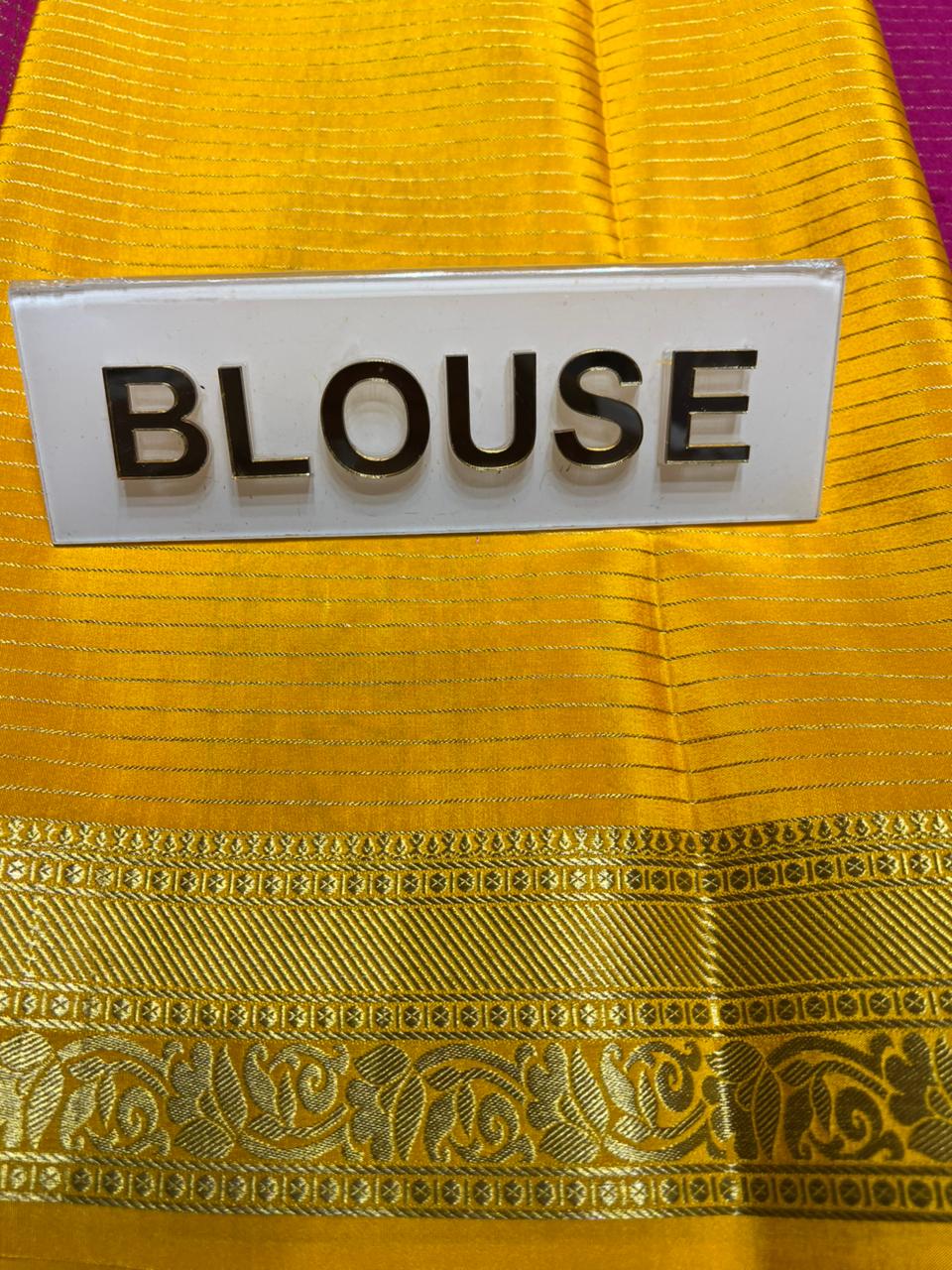 Pure Mysore Silk Saree.