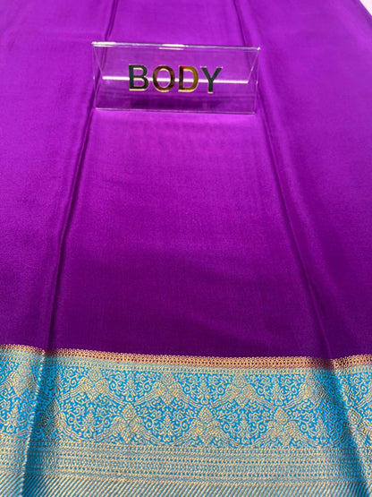 Pure Mysore Silk Saree.( 100 Gsm )