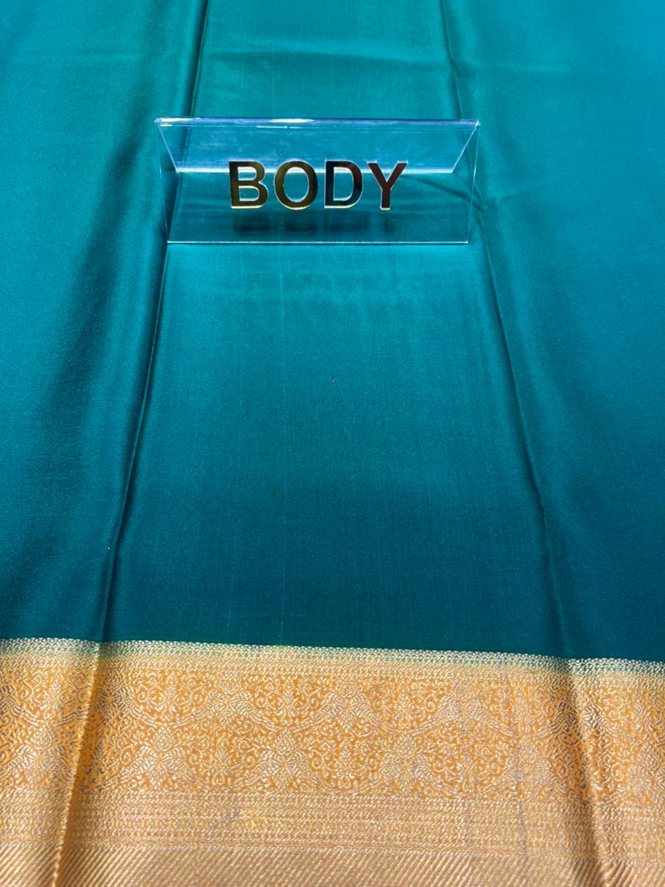 Pure Mysore Silk Saree.( 100 Gsm )