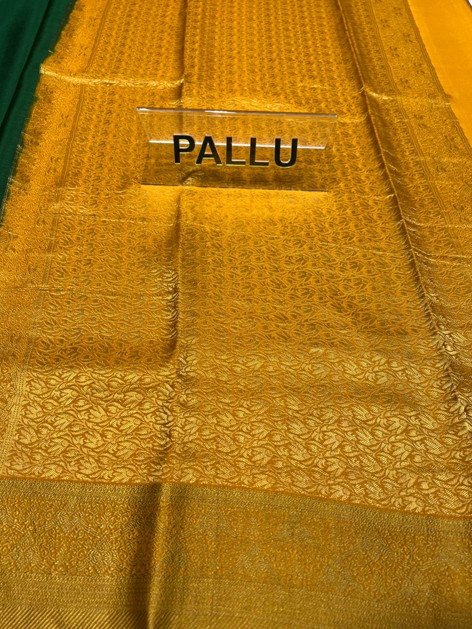 Pure Mysore Silk Saree.( 100 Gsm )
